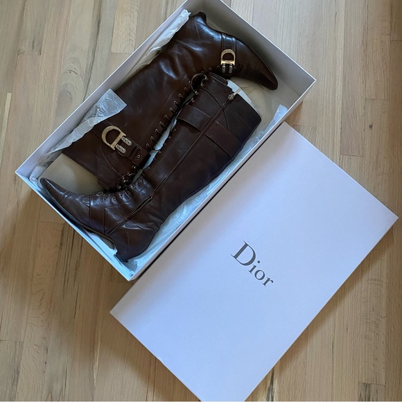Dior Leather Flight Boots - Picture 3 of 11
